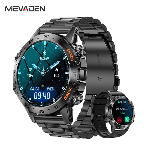 MEVADEN- Smartwatch para Homens, Chamada Bluetooth, Esportes, Rastreador De Fitness, IP67, Impermeável, Android, iOS