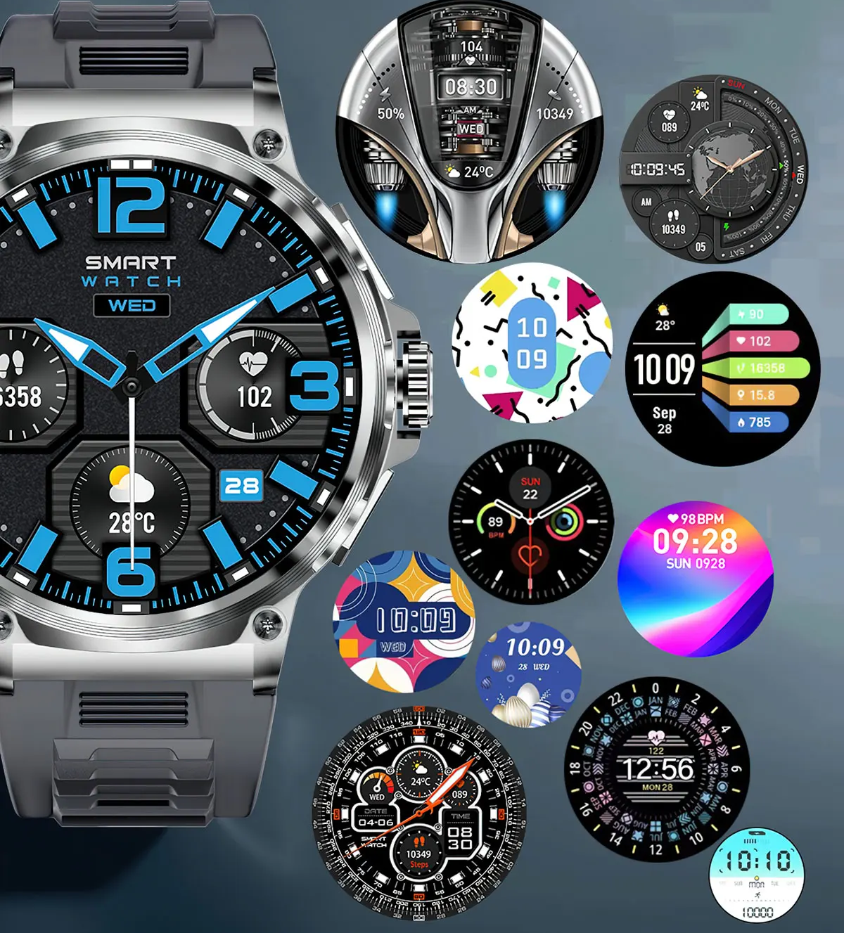 Relógio Smartwatch COLMI V69 Ultra HD Display 1.85 polegadas